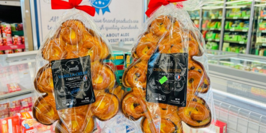 New ALDI Holiday Grocery Finds: Brioche Bread Trees, Festive Cheese, Ice Cream Pops & More