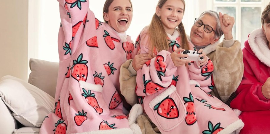 Wearable Blanket Hoodie Only $14.99 on Amazon (Reg. $36) | Cozy Teen Gift Idea!