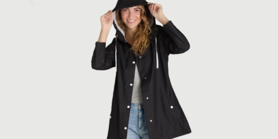 Women’s Rain Coat Only $9.99 on Walmart.online (Reg. $65) | Available in Plus Sizes!