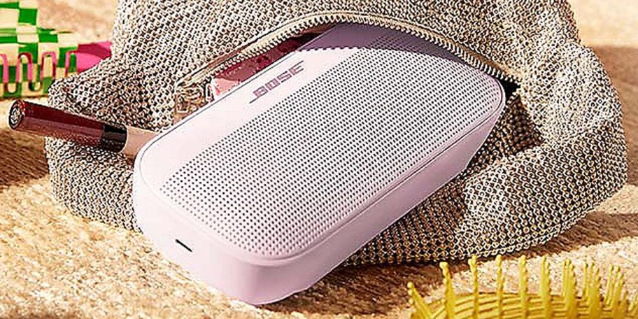 pink bose speaker onlineing out of bag 