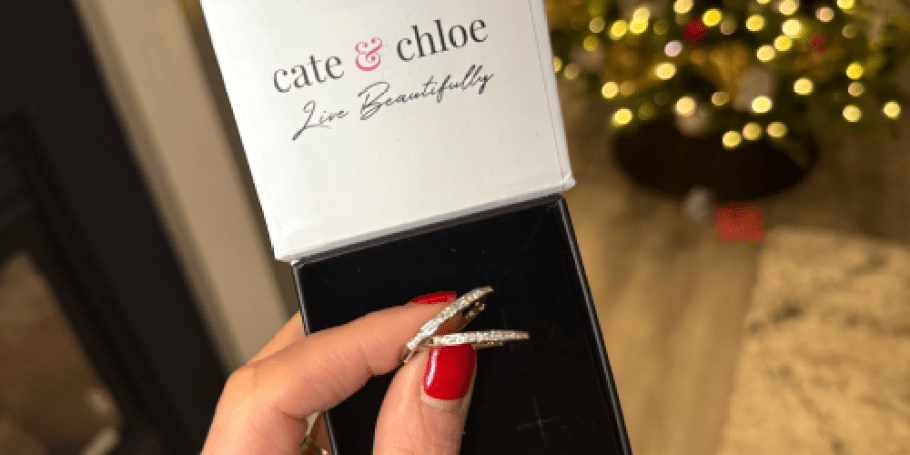 Cate & Chloe Hoop Earrings w/ Gift Box $14.99 Shipped