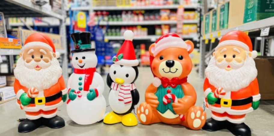 Lowe’s Christmas Blow Molds from $14.99 (Reg. $30) | Santa, Snowman, Penguin, & More