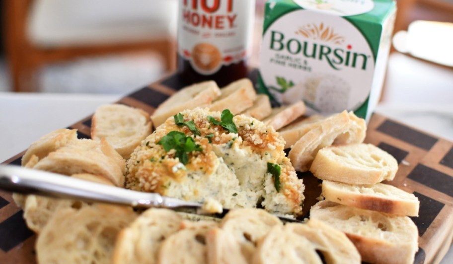 easy boursin cheese baked appetizer