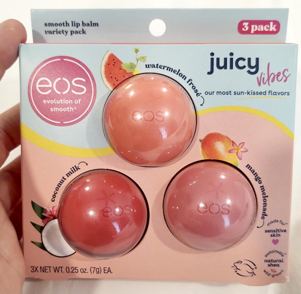 eos Lip Balm 3-Pack Only $6.48 Shipped on Amazon | Easy Stocking Stuffer