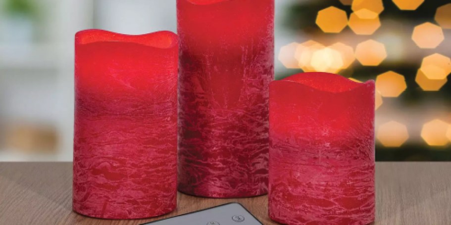 Flameless Candle 3-Piece Sets Only $11.99 on Kohls.online (Reg. $30)