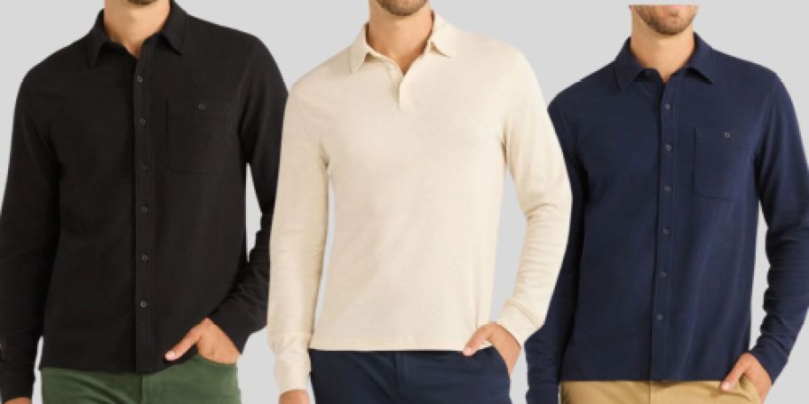 GO! Up to 65% Off Free Assembly Men’s Clothing on Walmart.online | Styles from $5.97!