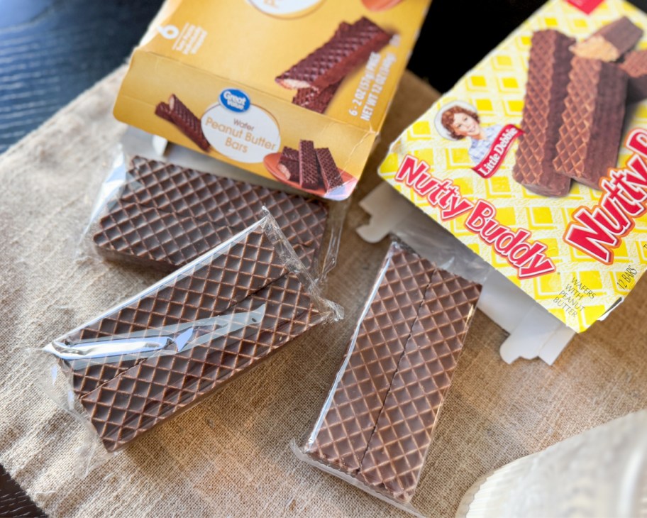 nutty buddy bars in plastic