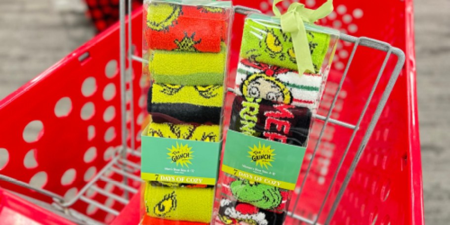 7 Days of Cozy Christmas Socks Just $9 on Target.online (Reg. $15) | Cheaper Than Cyber Monday!