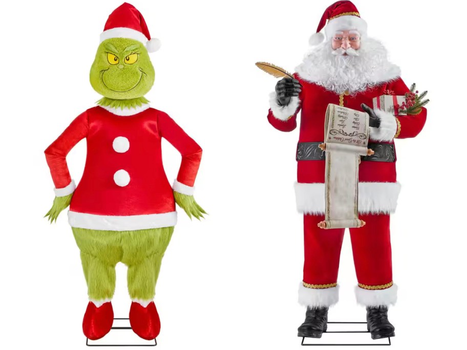 grinch and santa animatronics