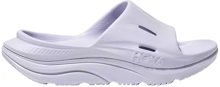 light purple hoka slides 