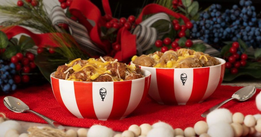 kfc bowls on table