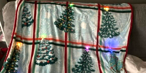 LED Christmas Blankets Dropped in Price AGAIN – Just $5.38 & They Really Light Up!