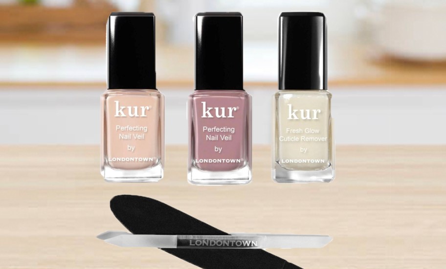 three londontown kur nail polish and file 