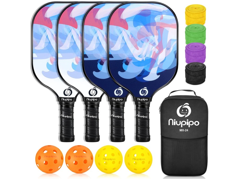 niupipo Pickleball Paddles Set of 4 MX-24