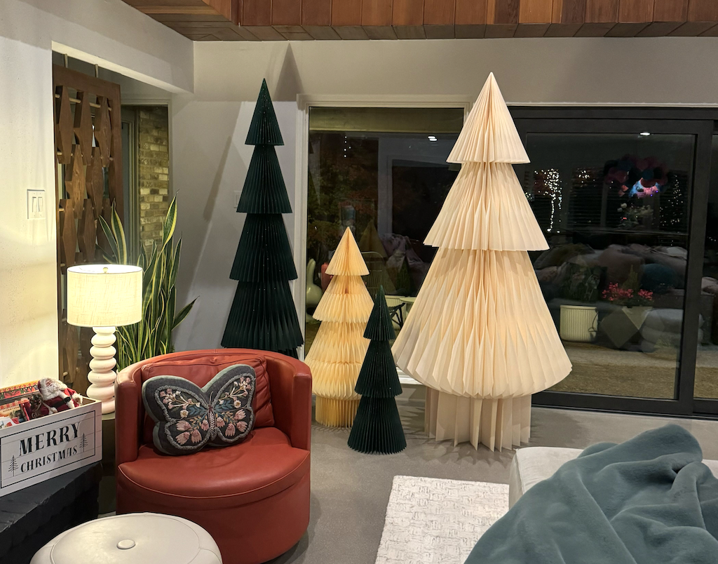 HUGE West Elm Decorative Paper Christmas Trees Now 60% OFF (Collin Loves These!)