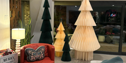 HUGE West Elm Decorative Paper Christmas Trees Now 60% OFF (Collin Loves These!)