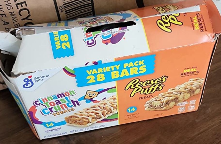 reeses and golden grahams cereal bars box