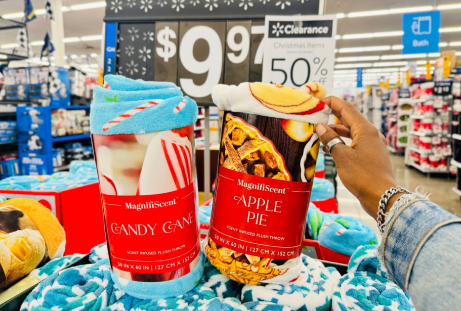 50% Off Walmart Holiday Throw Blankets (All Under $5!) – Scented, Light-Up & More