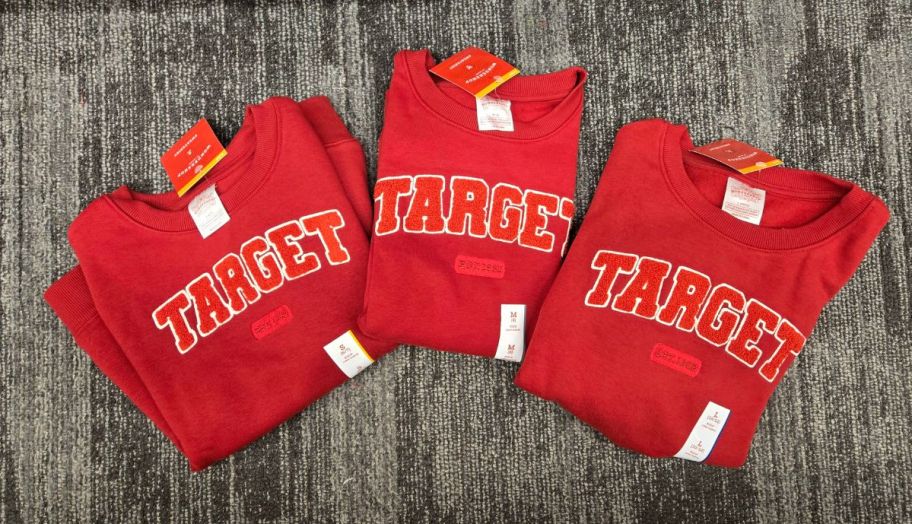 3 target matching family sweatshirts