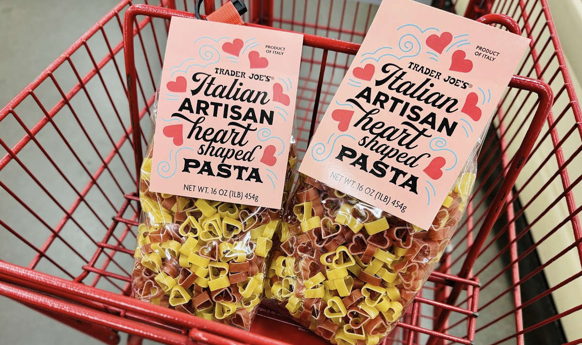 NEW Trader Joe’s Valentine’s Items: Heart Shaped Pasta, Cookies, & More!