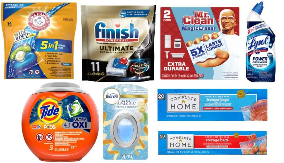 walgreens household deal items on white background