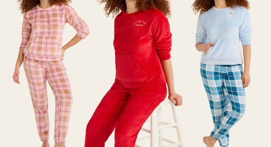 Women’s Plush Pajama Sets Just $5 on Walmart.online (Regularly $14)