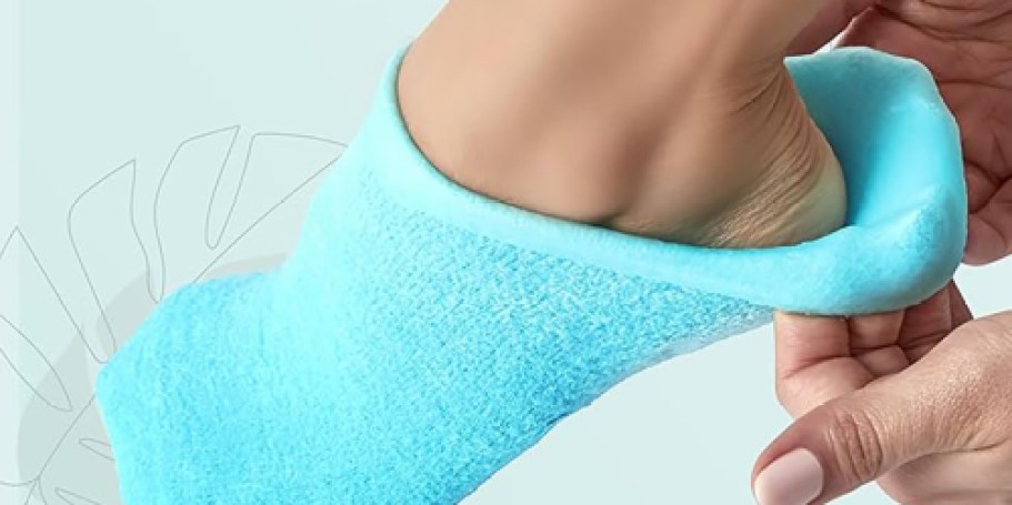 Moisturizing Gel Socks Only $6.98 Shipped on Amazon (Use Them Multiple Times!)