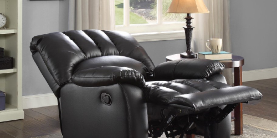 Mainstays Faux Leather Small Space Recliner ONLY $149 Shipped on Walmart.online (Regularly $298)