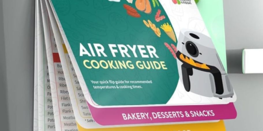 Air Fryer Cheat Sheet Cooking Guide Just $9.77 on Amazon (Regularly $15)