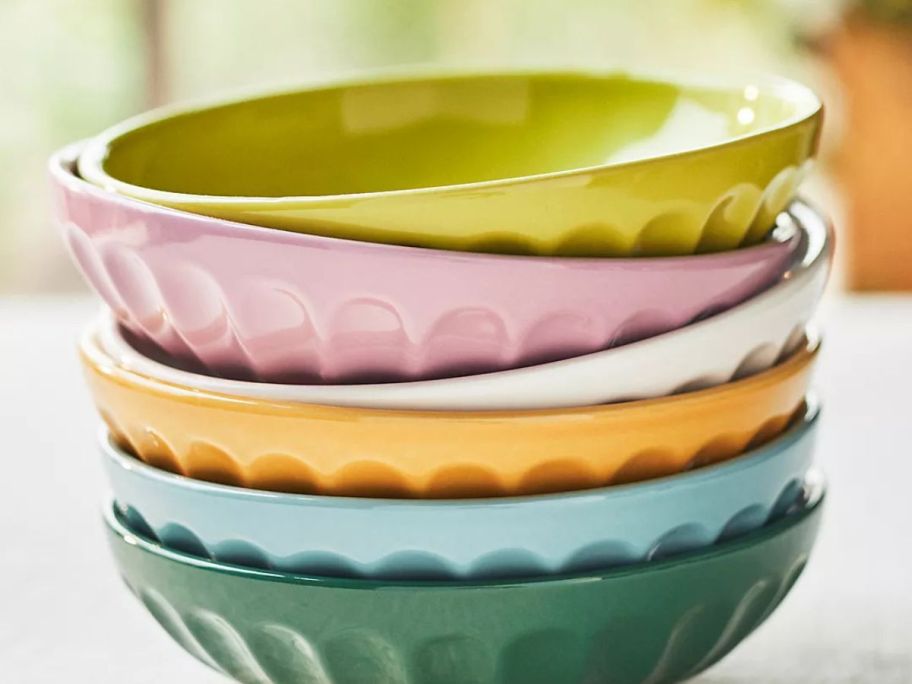 Anthropologie Amelie Edition Pasta Bowls 6-Count