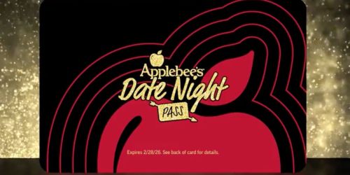 Applebee’s Date Night Pass – Get $600 Worth of Food for $100 (Register Now!)