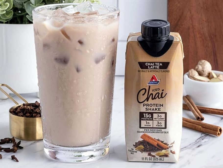 Atkins Chai Latte Protein Shakes 12-Count Only $14.90 Shipped on Amazon (Reg. $25)