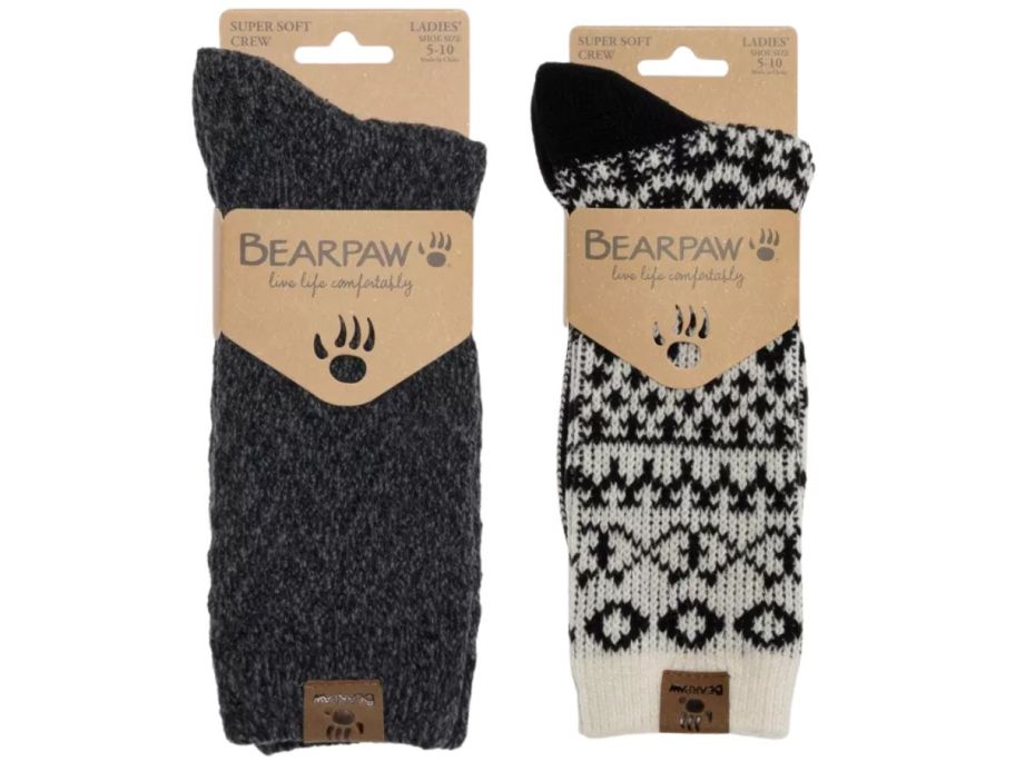 2 pairs of Bearpaw socks