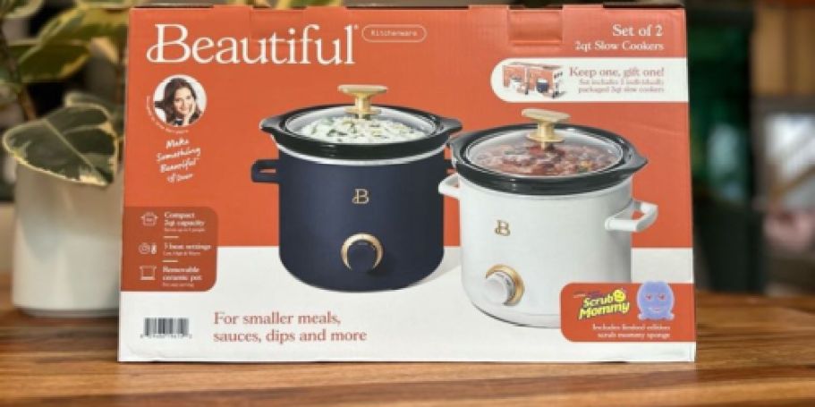 GO! Beautiful by Drew Barrymore Slow Cooker Set & Scrub Mommy 2-Pack Just $19.98 on Walmart.online