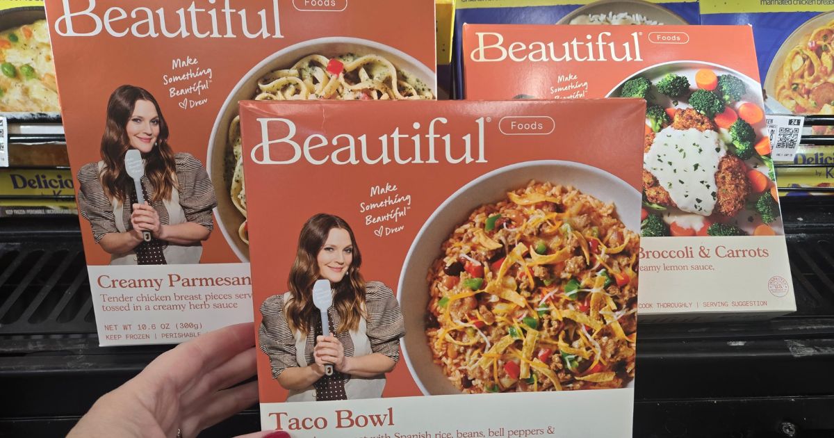 New Beautiful by Drew Barrymore Frozen Meals Available at Walmart