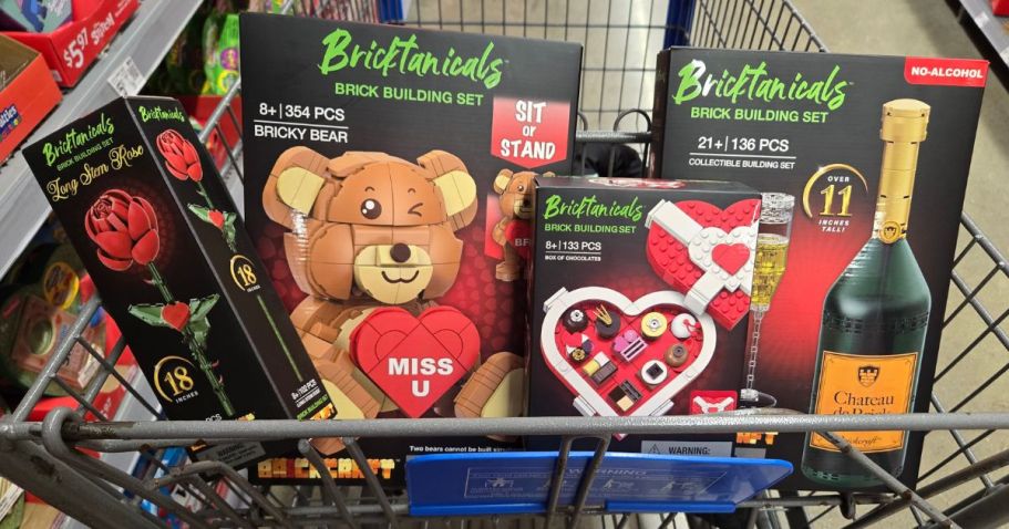 Brickcraft Bricktanicals Valentine’s Sets from $4.97 on Walmart.online (onlinepatible with LEGO!)