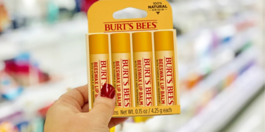 Burt’s Bees Lip Balm 4-Pack Just $4.99 Shipped (Regularly $11)