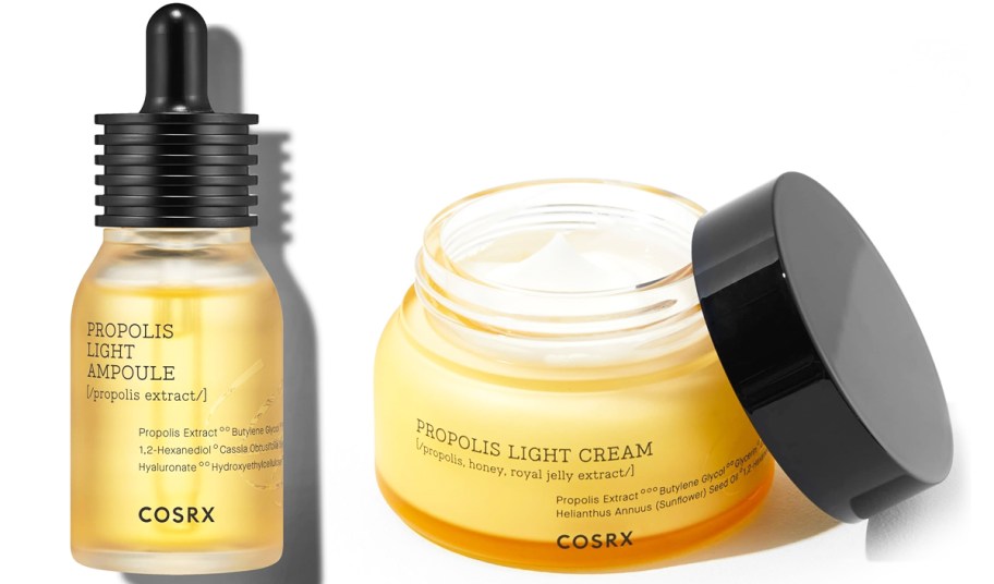 COSRX Propolis Ampoule Glow Boosting Serum and Propolis Light Cream