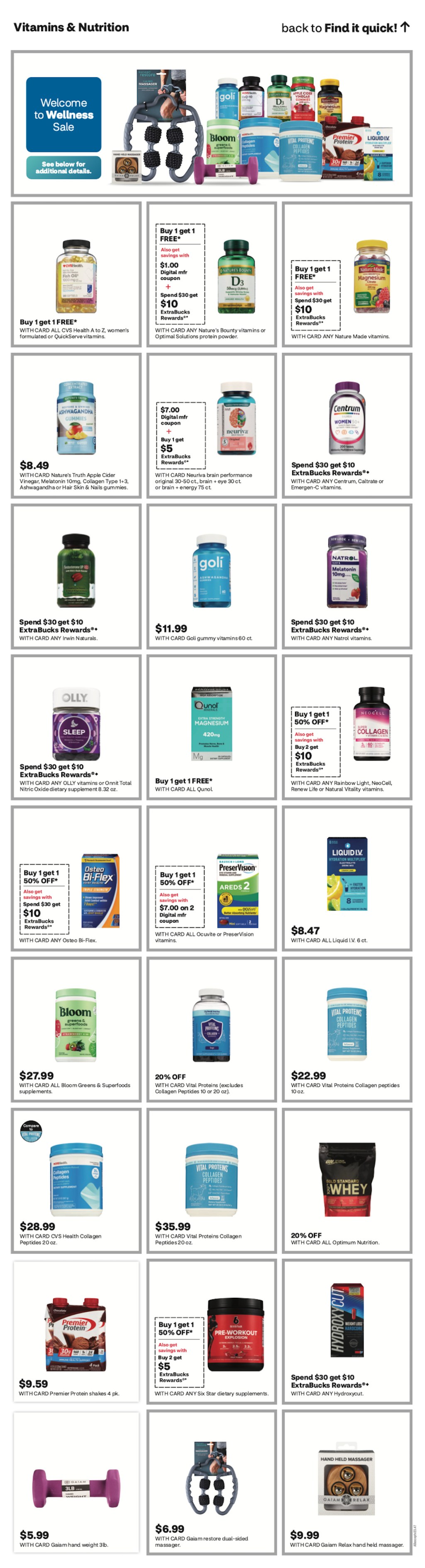 page from CVS ad