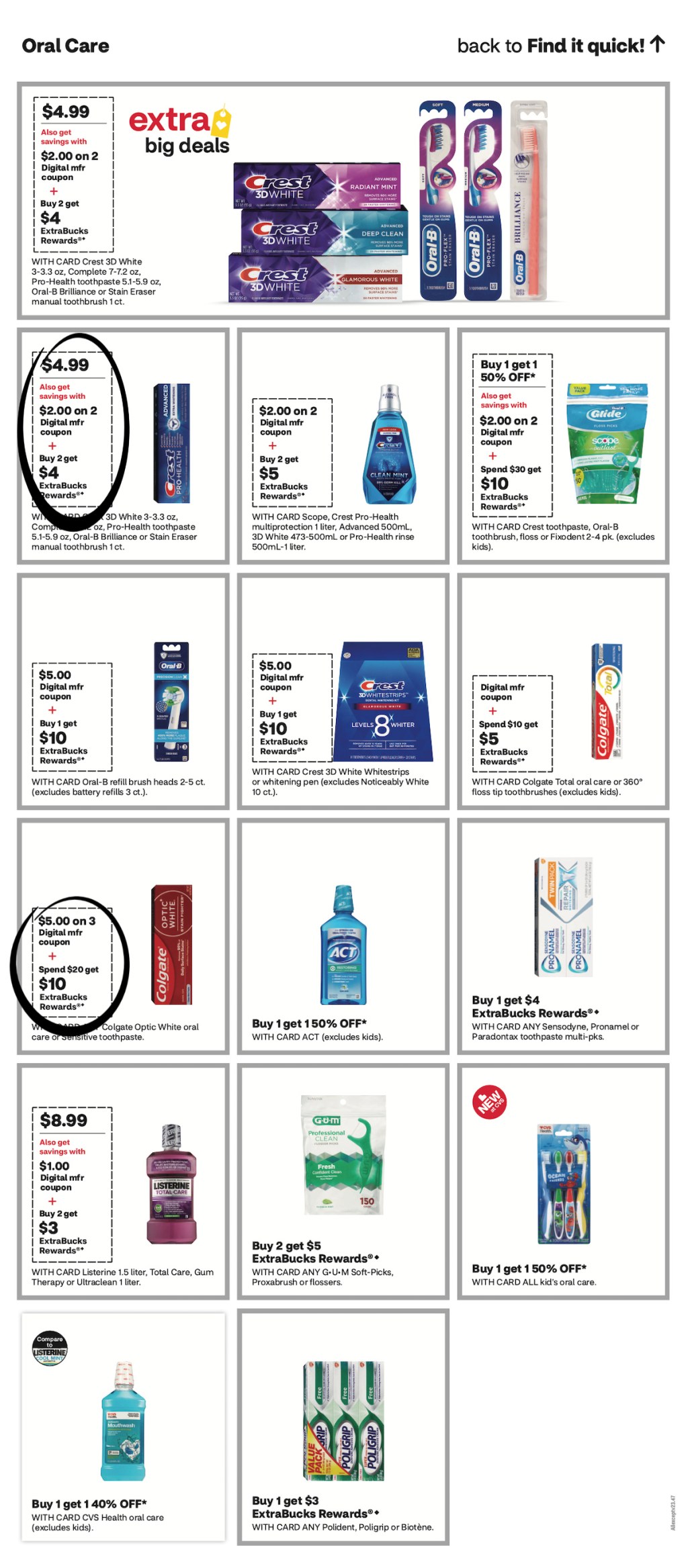 page from CVS ad