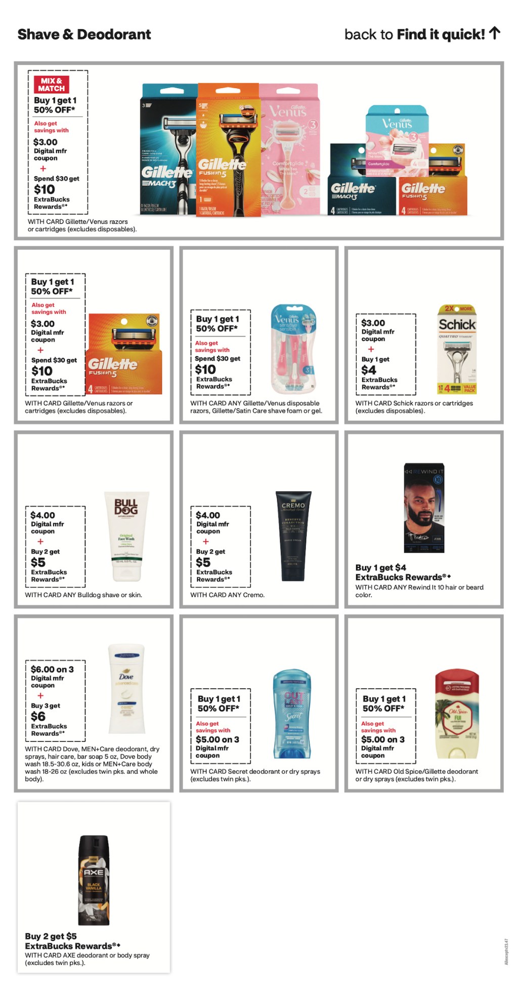 page from CVS ad