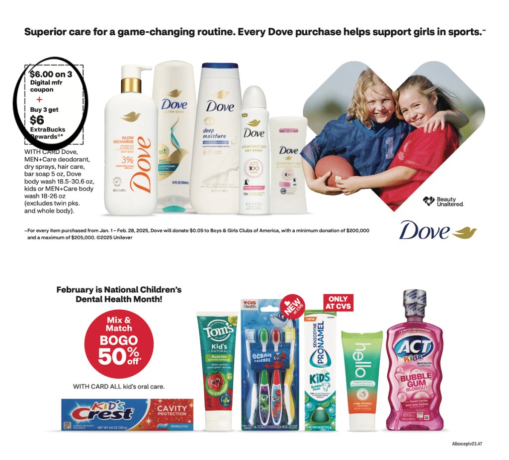 page from CVS ad