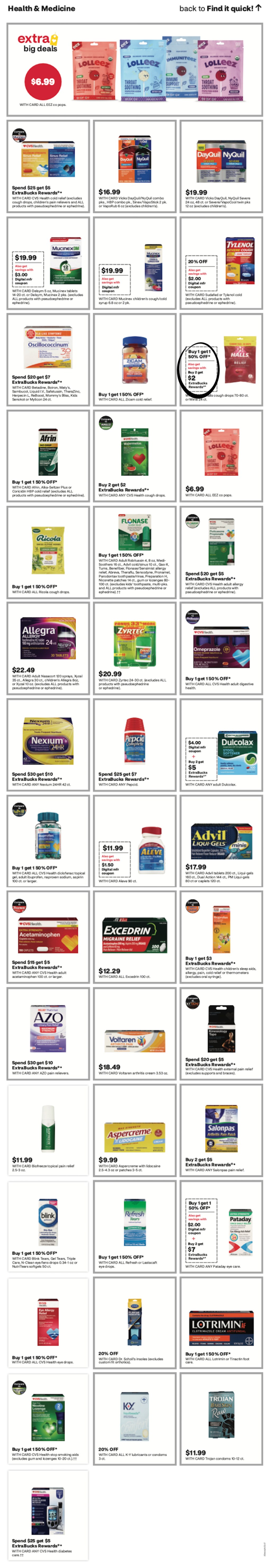 page from CVS ad