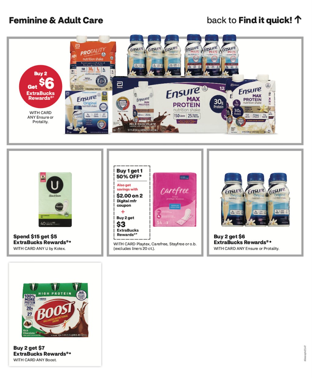 page from CVS ad