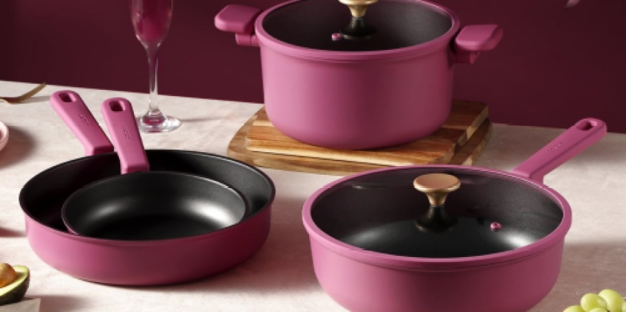 Carote 16-Piece Cookware Sets from $79.99 Shipped (We LOVE The Pink!)