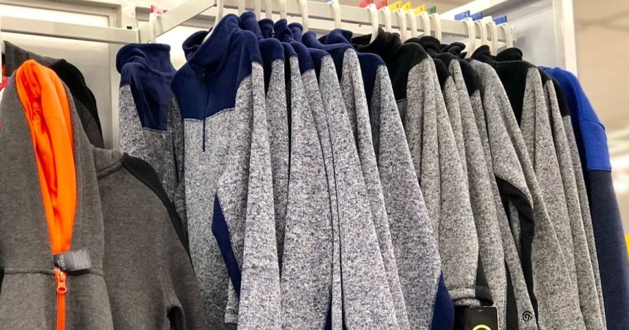 A Rack of Champion Sweatshirts