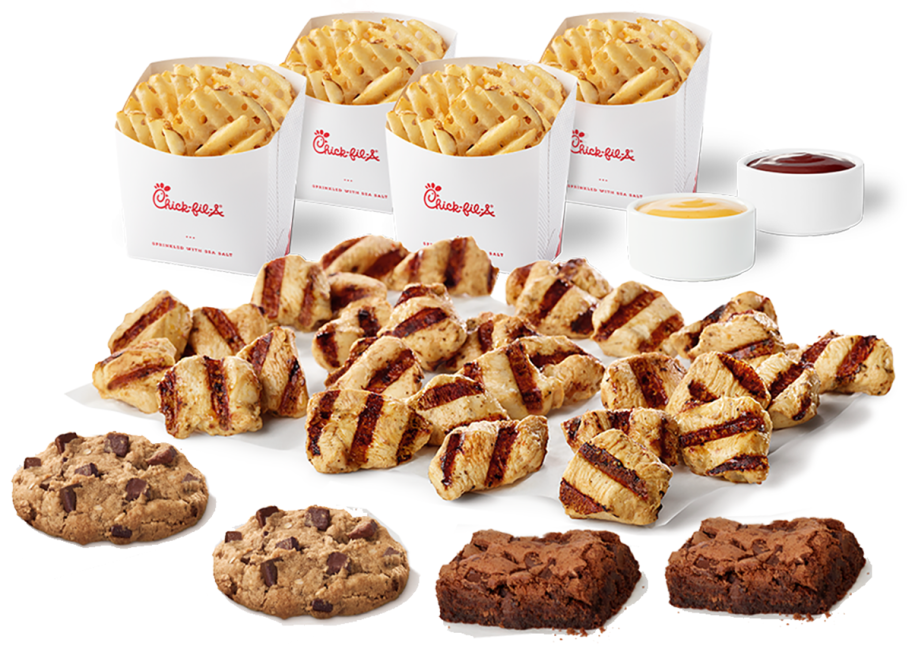 Chick-fil-A Grilled Nuggets Family Style Meal w/ Waffle Fries, Mac & Cheese & Treats