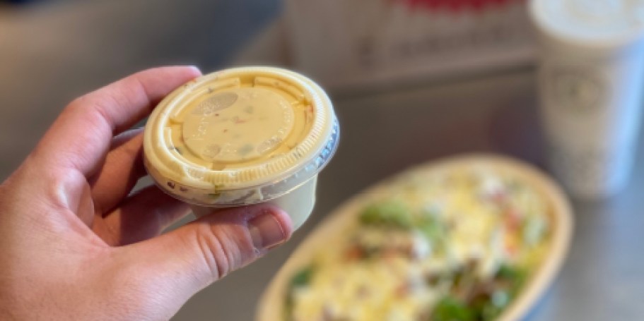 FREE Side of Queso w/ Entree Purchase at Chipotle