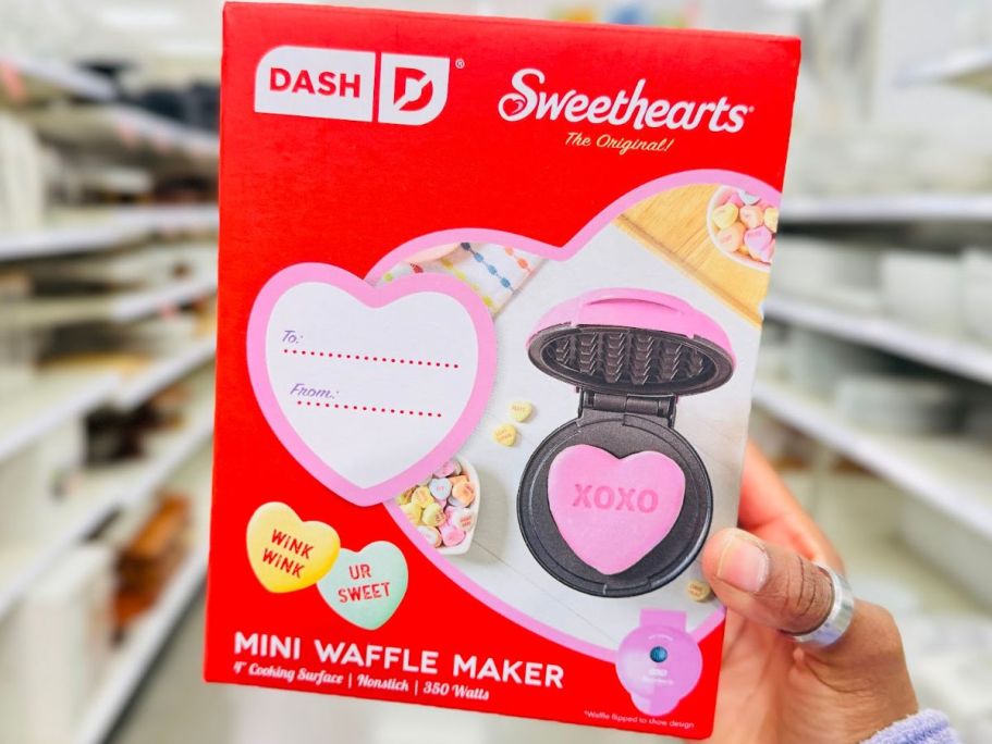 Dash x Sweethearts Mini Waffle Maker Just $9.99 on Target.online (Reg. $15)