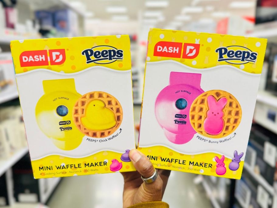 Dash x Peeps Mini Waffle Makers Just $9.99 on Amazon (Regularly $15)